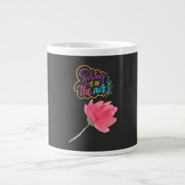 Caneca De Café Grande Uma Série Visual de Primavera