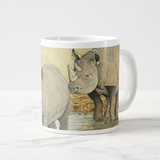Caneca De Café Grande Uma vida dura (Frente Esquerda)