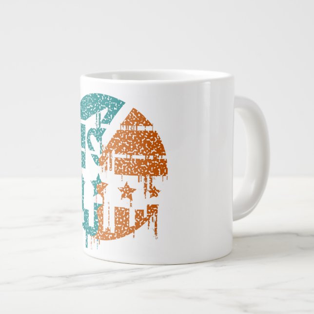 Caneca De Café Grande Unidade em Movimento - Gotas de Democracia (Frente Esquerda)