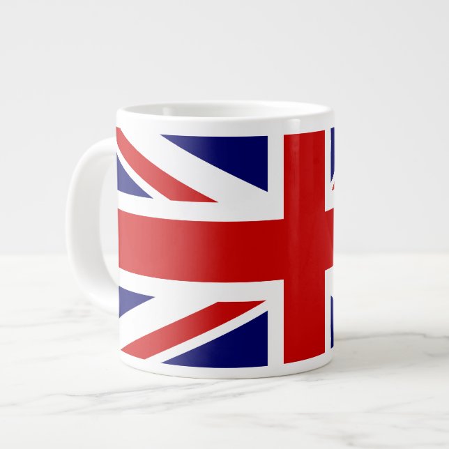 Caneca De Café Grande Union Jack (Frente Esquerda)