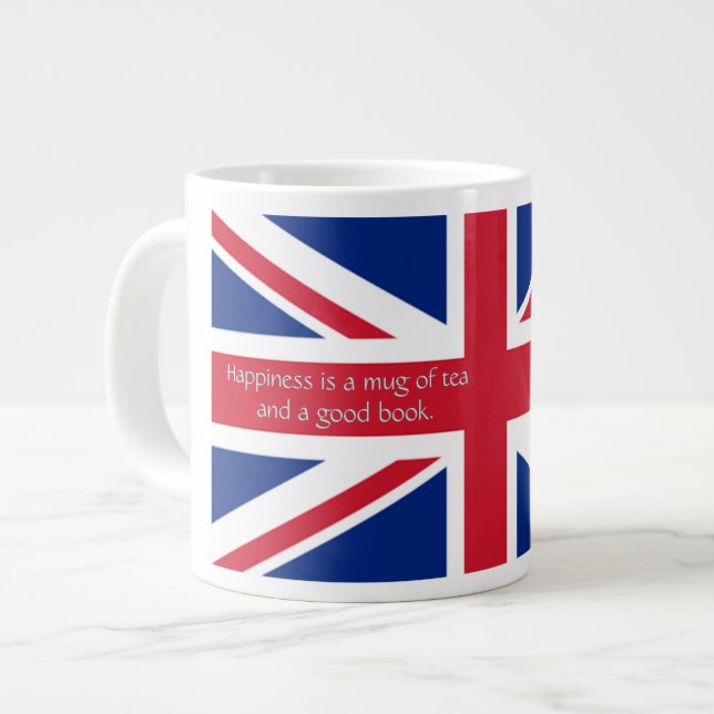 Caneca De Café Grande Union Jack Jumbo ou Espresso Specialty Mug (Frente Esquerda)