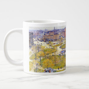 Caneca De Café Grande Union Square na Primavera por Frederick Childe Has