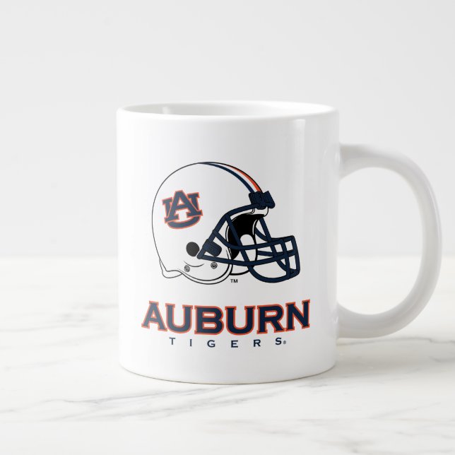 Caneca De Café Grande Universidade Auburn | Auburn Futebol (Direita)