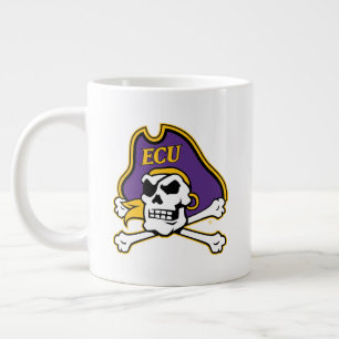 Caneca De Café Grande Universidade da Carolina do Leste   Piratas ECU
