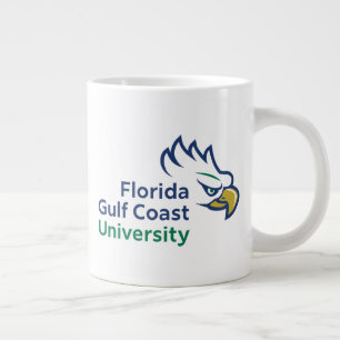 Caneca De Café Grande Universidade da Costa do Golfo da Flórida   FGCU E