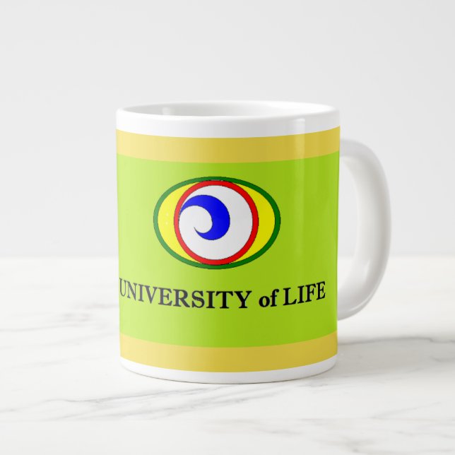 Caneca De Café Grande Universidade da Vida Jumbo Mug (Frente Esquerda)