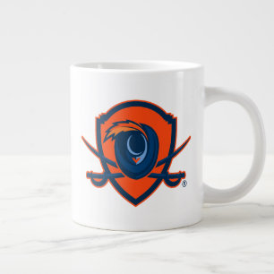 Caneca De Café Grande Universidade da Virgínia   Escudo Cavalier
