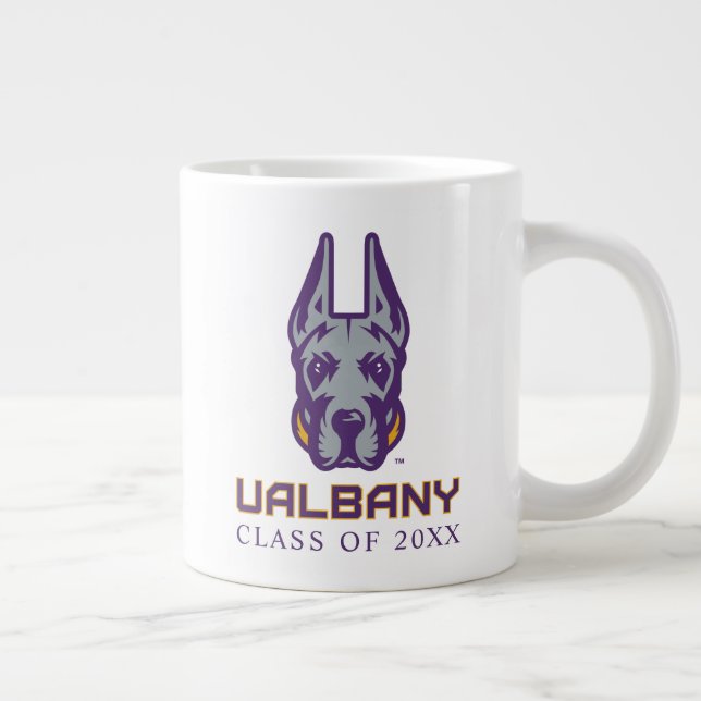 Caneca De Café Grande Universidade de Albany Great Danes (Direita)