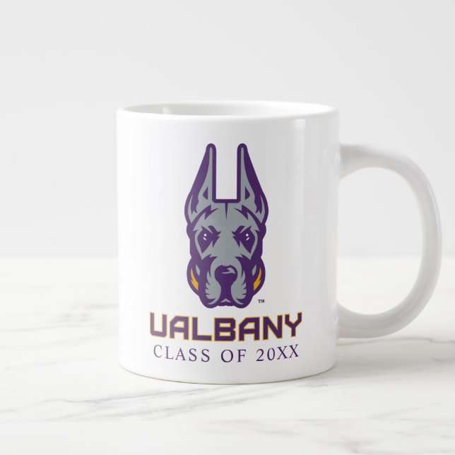Caneca De Café Grande Universidade de Albany Great Danes (Direita)