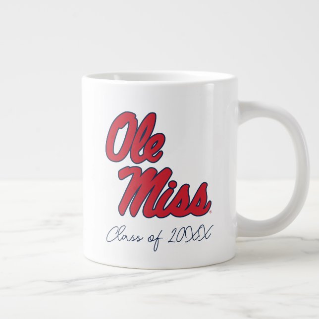 Caneca De Café Grande Universidade do Mississippi | Script Ole Miss (Direita)