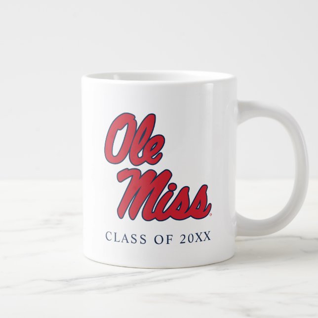 Caneca De Café Grande Universidade do Mississippi | Script Ole Miss (Direita)