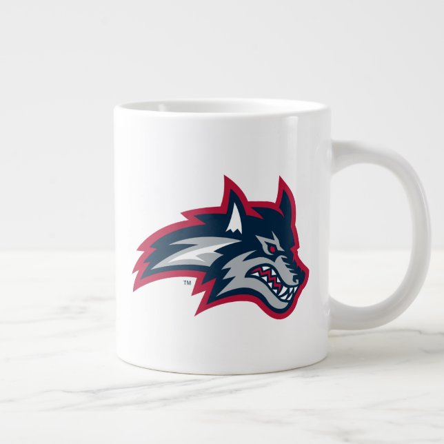 Caneca De Café Grande Universidade Stony Brook | Serras marinhas (Direita)