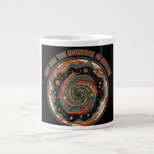 Caneca De Café Grande Universo Cósmico em Movimento - Espírito Estético