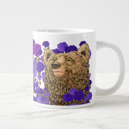 Caneca De Café Grande Urso Bravo