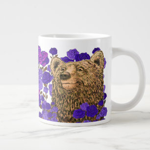 Caneca De Café Grande Urso Bravo