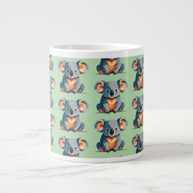 Caneca De Café Grande Urso coala (Frente)