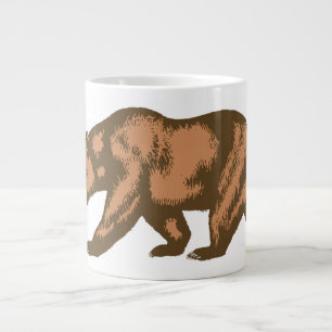 Caneca De Café Grande Urso da Califórnia