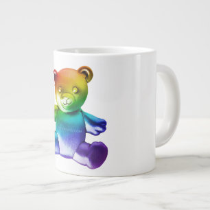 Caneca De Café Grande Urso de pelúcia de metal polido SlipperyJoe's grad