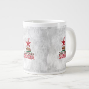 Caneca De Café Grande Urso de Sinalizador da República da Califórnia em