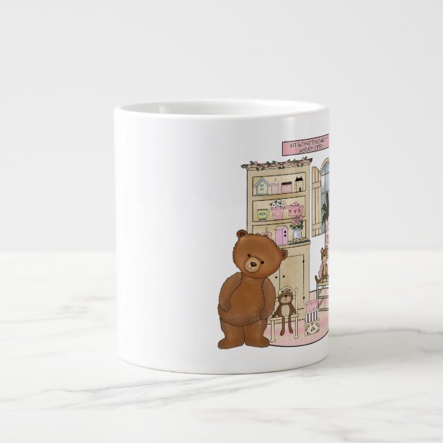 Caneca De Café Grande Urso - Jumbo Mug (Frente)