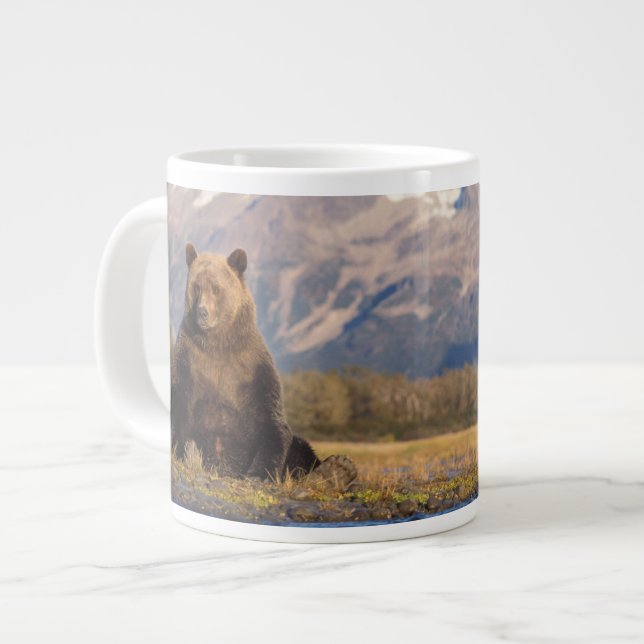 Caneca De Café Grande urso pardo, Ursus arctos, urso cinzento, Ursus (Frente Esquerda)