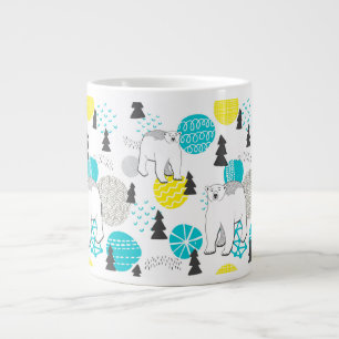 Caneca De Café Grande Urso polar