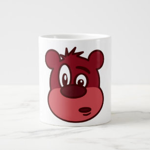 CANECA DE CAFÉ GRANDE URSO ROSTO ENGRAÇADO