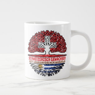 Caneca De Café Grande Uruguai Uruguai Schweizer Schweiz Baum Wurzel