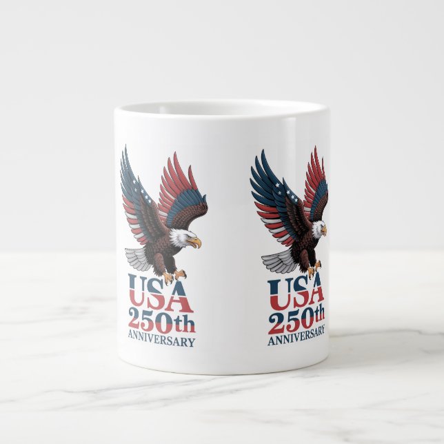 Caneca De Café Grande US 250th Anniversary  (Frente)