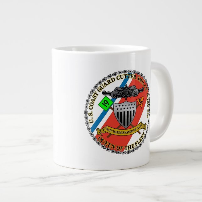 Caneca De Café Grande USCGC Smilax WLIC-315 (Frente Esquerda)