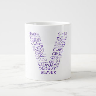 Caneca De Café Grande V pela vitória da vagina em Michigan