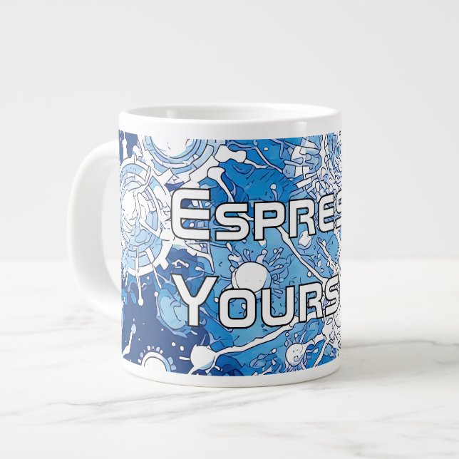 Caneca De Café Grande V-Pulse 8 Canhão Especializado (Frente Esquerda)