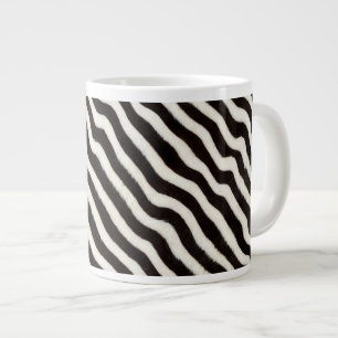 Caneca De Café Grande Vá Selvagem Listra de Zebra Preto Branco Olhar de