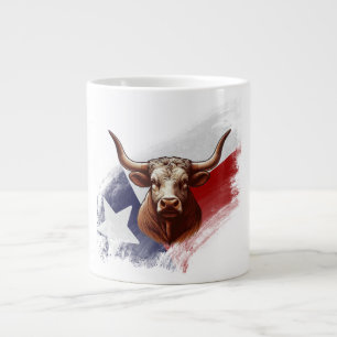 Caneca De Café Grande Vaca longhorn do Texas