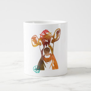 Caneca De Café Grande Vaca Perfeita Lady Art Oversize Mug