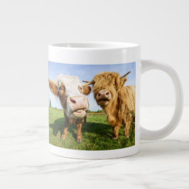 Caneca De Café Grande Vacas Terrenas Funerárias