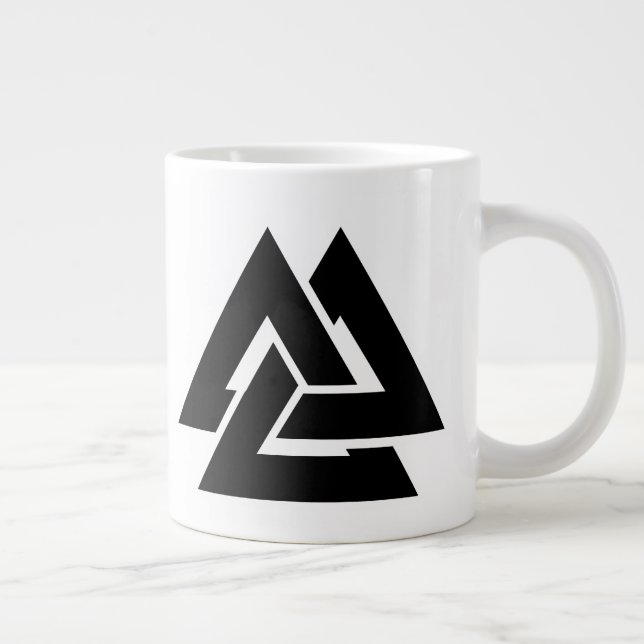 Caneca De Café Grande Valknut (Direita)
