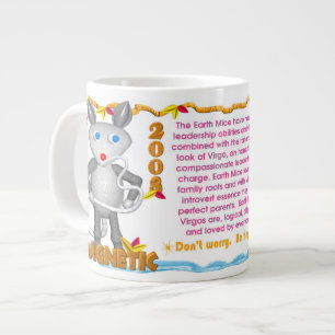 Caneca De Café Grande Valxart 2008 1948 2068 EarthRat zodiac Virgo