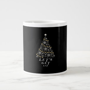 Caneca De Café Grande Vamos Fica Lit - Bonita oferta de Natal Essencial