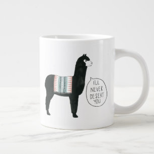 Caneca De Café Grande Vamos Taco Sobre Isso Eu nunca vou te desertar
