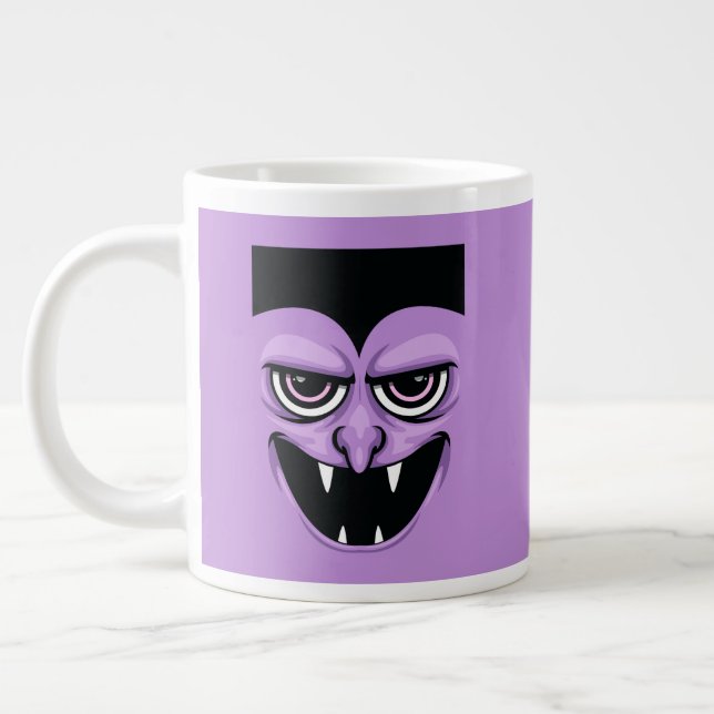 Caneca De Café Grande Vampiro de Halloween (Esquerda)