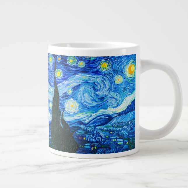 Caneca De Café Grande Van Gogh Starry Night (Direita)