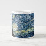 Caneca De Café Grande Van Gogh Starry Night<br><div class="desc">Vincent Van Gogh Starry Night,  obra-prima,  trabalho de arte de vintage em produtos modernos do Zazilicious</div>