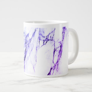 Caneca De Café Grande Variedade de Marmore com Veias Roxas e Azuladas