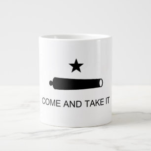 Caneca De Café Grande Venha E Pegue! Sinalizador de batalha do estado do