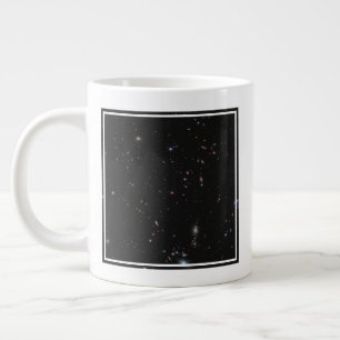 Caneca De Café Grande Ver entre os Peixes e as constelações do Andromeda