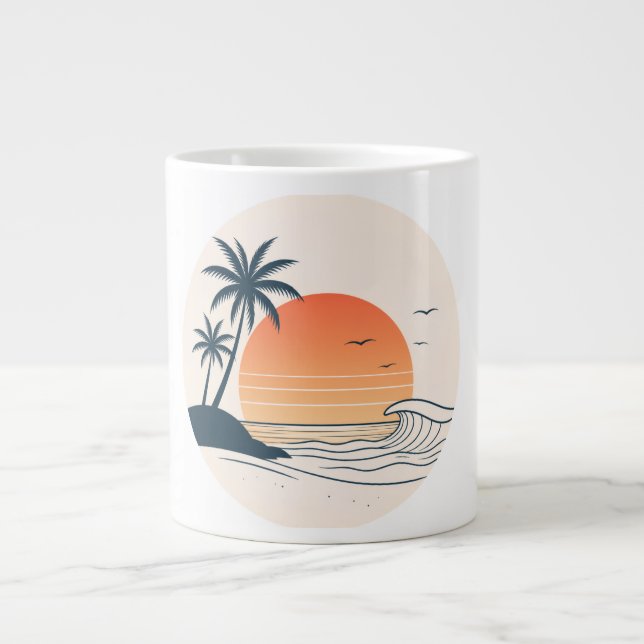 Caneca De Café Grande Verão (Frente)