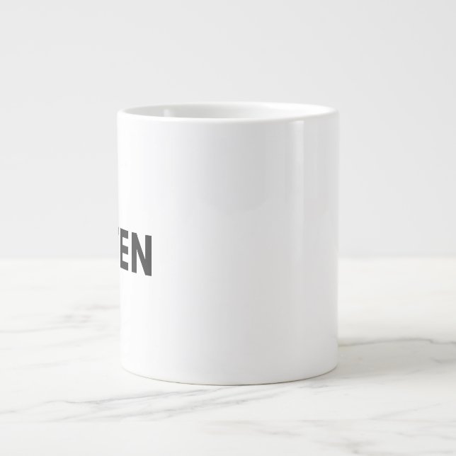 Caneca De Café Grande verde (Frente)