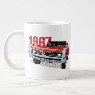 Caneca De Café Grande Vermelho Pontiac GTO 1967