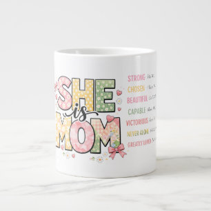 Caneca De Café Grande Versículo Bíblico Ela É Mãe